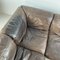 Brown Leather Corner Sofa, 1970s 12