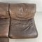 Brown Leather Corner Sofa, 1970s 13