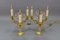 Early 20th Century French Brass and Crystal Girandoles Table Lamps, Set of 2 12