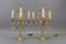 Early 20th Century French Brass and Crystal Girandoles Table Lamps, Set of 2 3