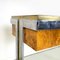 Italian Modern Briar and Chromed Metal Console attributed to D.I.D., 1980s, Image 15