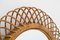 Vintage Italian Mirror in Rattan and Wicker, 1960s 11