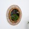 Vintage Italian Mirror in Rattan and Wicker, 1960s, Image 12