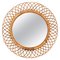 Vintage Italian Mirror in Rattan and Wicker, 1960s 1