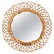 Vintage Italian Mirror in Rattan and Wicker, 1960s, Image 1