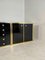 Brass and Black Lacquered Sideboards by Renato Zevi, Italy, 1970s, Set of 3, Image 6