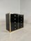 Brass and Black Lacquered Sideboards by Renato Zevi, Italy, 1970s, Set of 3 10