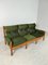 Vintage Brutalist Oak 3-Seater Sofa 1