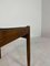 Vintage Teak Dining Chairs in Black Skai Fabric, Set of 6 11