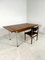 Vintage Extendable Teak Dining Table with Chrome Legs by Alfred Hendrickx for Belform, Image 7