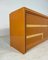 Orange Lackiertes italienisches Sideboard mit Intarsie, 1970er 5