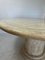 Mid-Century Round Coffee Table in Stone and Brass, Image 10