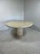 Mid-Century Round Coffee Table in Stone and Brass 8