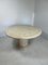 Mid-Century Round Coffee Table in Stone and Brass 1