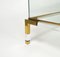 Mid-Century Coffee Table in Brass and Glass by Maison Jansen, 1970s 14
