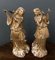 8th Century Angels in Carved Wood, Gilding and Draped, Set of 2 1