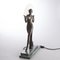 Art Deco Marble Based Figural Table Lamp, 1930 8