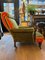 Antique English Victorian Library Armchair, 1880, Image 5