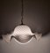 Vintage Murano White Swirl Ceiling Lamp Swirl in Murano Glass 8
