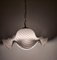 Vintage Murano White Swirl Ceiling Lamp Swirl in Murano Glass, Image 8