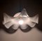 Vintage Murano White Swirl Ceiling Lamp Swirl in Murano Glass 7