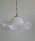 Vintage Murano White Swirl Ceiling Lamp Swirl in Murano Glass, Image 9