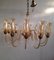 Vintage Chandelier in Murano Glass, 1950s, Image 2