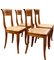 Early Biedermeier Dining Chairs in Fruit Wood, Germany, 1850s, Set of 4 3