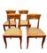 Early Biedermeier Dining Chairs in Fruit Wood, Germany, 1850s, Set of 4, Image 1