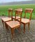 Early Biedermeier Dining Chairs in Fruit Wood, Germany, 1850s, Set of 4, Image 8
