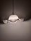Große Weiße Deckenlampe aus Muranoglas, 1960er 2
