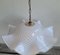 Große Weiße Deckenlampe aus Muranoglas, 1960er 7