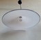 Large Vintage Murano White Swirl Ceiling Light in Murano Glass, 1950s 5