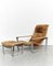 Mid-Center Pulkka Lounge Chair & Ottoman by Ilmari Lappalainen for Asko, 1968, Set of 2, Image 1