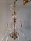 Lámpara de araña De Majo con seis brazos de cristal de Murano, años 50, Imagen 2