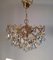 Vintage Italian Circular Chandelier Crystal Drops, 1950s 1