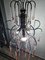 Lámpara de araña italiana de cristal de Murano, Italia, años 40, Imagen 7