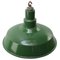 Lampes à Suspension Industrielles Vintage en Émail Vert, États-Unis 2
