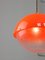 Italian Space Age Orange Acrylic Glass Pendant Lamp, 1970s 3