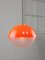 Italian Space Age Orange Acrylic Glass Pendant Lamp, 1970s 4