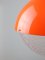 Italienische Space Age Hängelampe aus orangefarbenem Acrylglas, 1970er 5