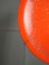 Lámpara colgante italiana era espacial de vidrio acrílico en naranja, años 70, Imagen 7