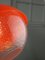 Italienische Space Age Hängelampe aus orangefarbenem Acrylglas, 1970er 8