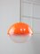 Italian Space Age Orange Acrylic Glass Pendant Lamp, 1970s, Image 1