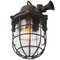 Lámpara colgante industrial vintage de hierro oxidado de vidrio transparente, Imagen 3