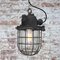 Vintage Industrial Rust Iron Clear Glass Pendant Lamp 4