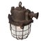 Lámpara colgante industrial vintage de hierro oxidado de vidrio transparente, Imagen 2