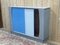 Painted Wooden Cabinet with Sliding Doors 5