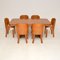 Art Deco Burr Walnut Dining Table and Chairs attributed to Harry and Lou Epstein, 1930s, Set of 7, Image 1