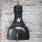 Lampe à Suspension Industrielle Vintage en Émail Noir 4